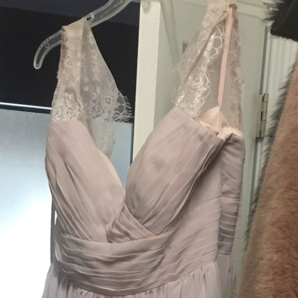 Pink lilac bridesmaid dress